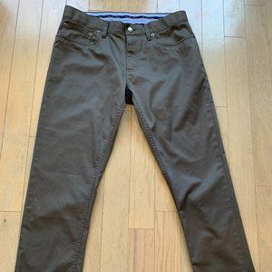 Brooks Brothers Lightweight Advantage Chino Stretch Pants | Men's 32 x 30 Grey